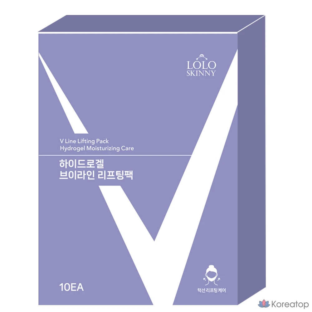 Набор коллагеновых масок LOLO SKINNY Small Face V-Line, патчи для разглаживания носогубных складок и подтягивания двойного подбородка, 3 упаковки, 10 штук.