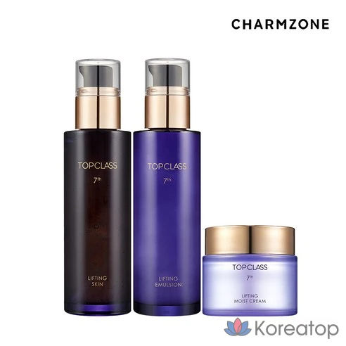 Набор для ухода Charmzone Top Class 7th Generation Lifting 3-piece Set (Toner + Emulsion + Moist Cream)