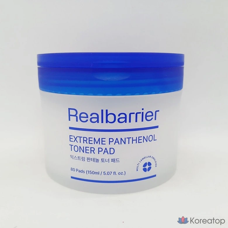 Тонер-пэды Real Barrier Extreme Panthenol Toner Pad, 150 мл, 80 шт.