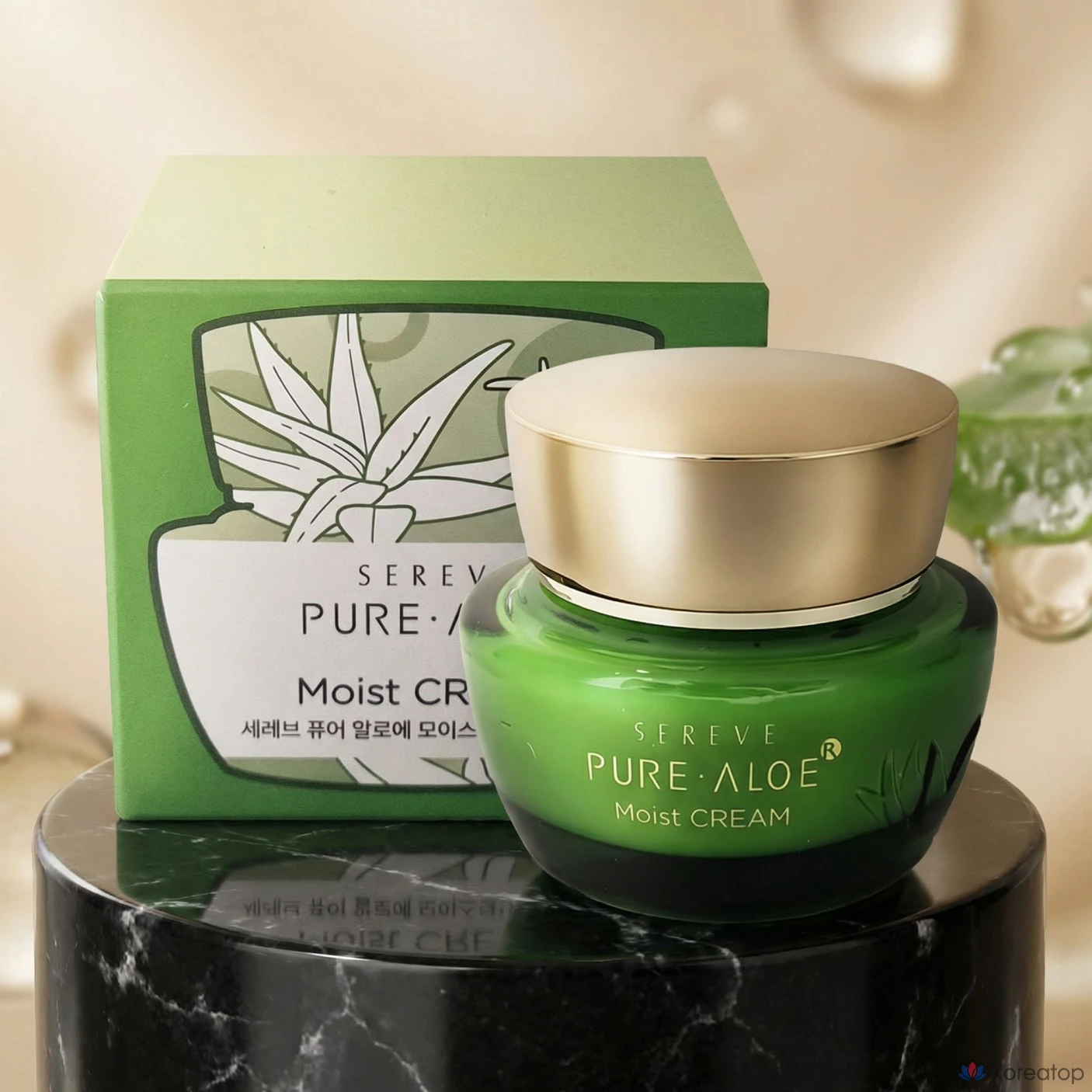 Увлажняющий крем с алоэ вера Kim Jung Moon Aloe Celeb Pure Aloe Moist Cream, 55 мл, 1 шт.