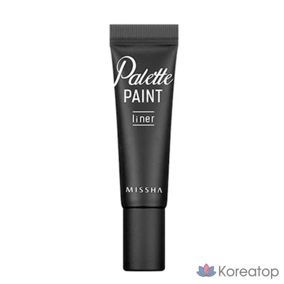 Гелевый лайнер Missha Palette Paint Gel Liner, оттенок BLACK, 6 г, 1 шт.