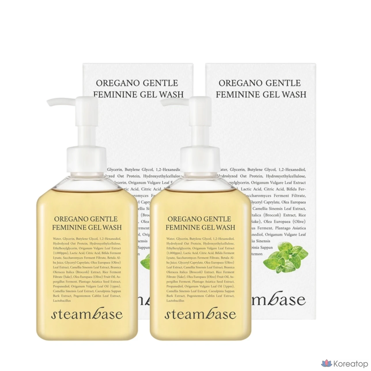 Гель для интимной гигиены Steambase Oregano Gentle Feminine Gel Wash Low pH, 400 мл, 1 шт.