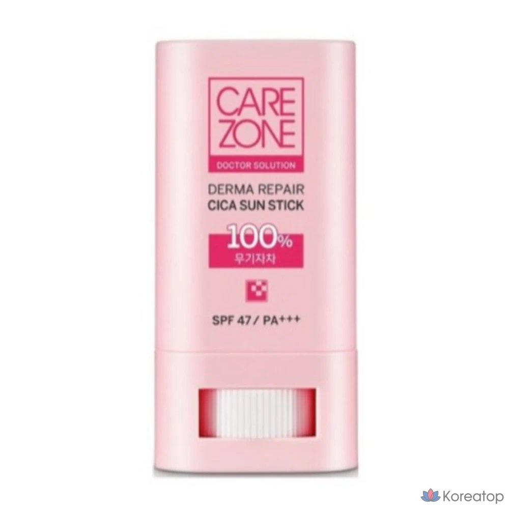 Солнцезащитный стик Carezone Derma Repair Cica 20 г (SPF47), 20 г, 1 шт.