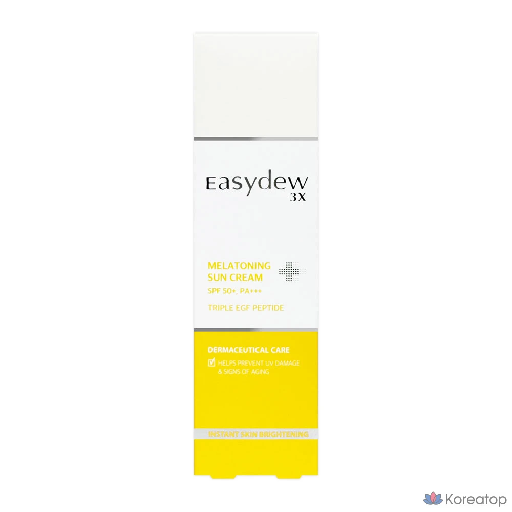 Easydew Мелатонирующий солнцезащитный крем SPF 50+ PA+++, 1 шт., 45 мл