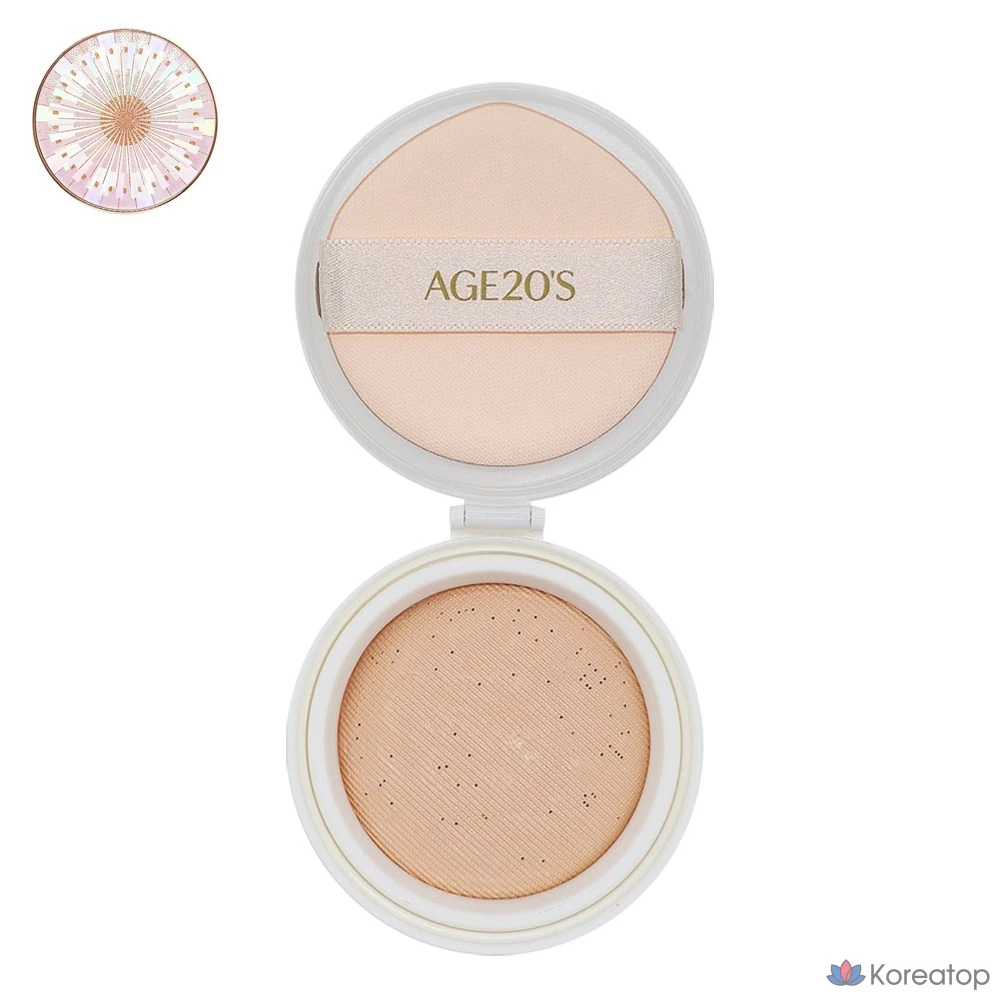 Кушон AGE 20s Volume Effect High Cover Cushion Refill, оттенок 23 Medium Beige, 1 шт.