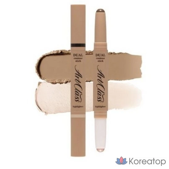 Контурный стик Too Cool For School Dual Contour Stick, оттенок 01 Warm Duo, 2.2 г, 1 шт.