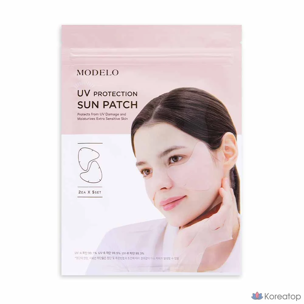 Солнцезащитные пластыри Modelo Wide Sun Patch UV Protection Golf Face Under-Eye Freckle Prevention UV Protection Patch, 1 комплект из 5 штук, 1 шт., 5 г