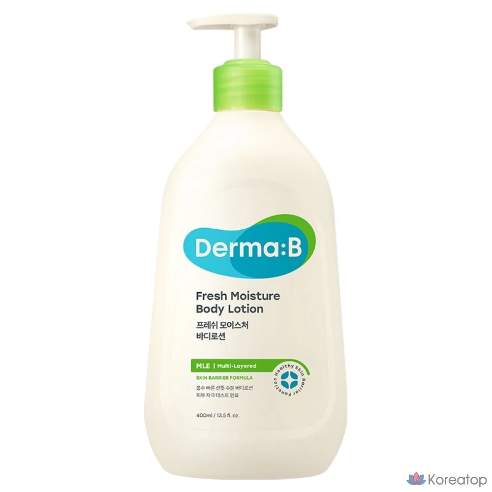Лосьон для тела DERMA:B Fresh Moisture Body Lotion, 400 мл, 1 шт.