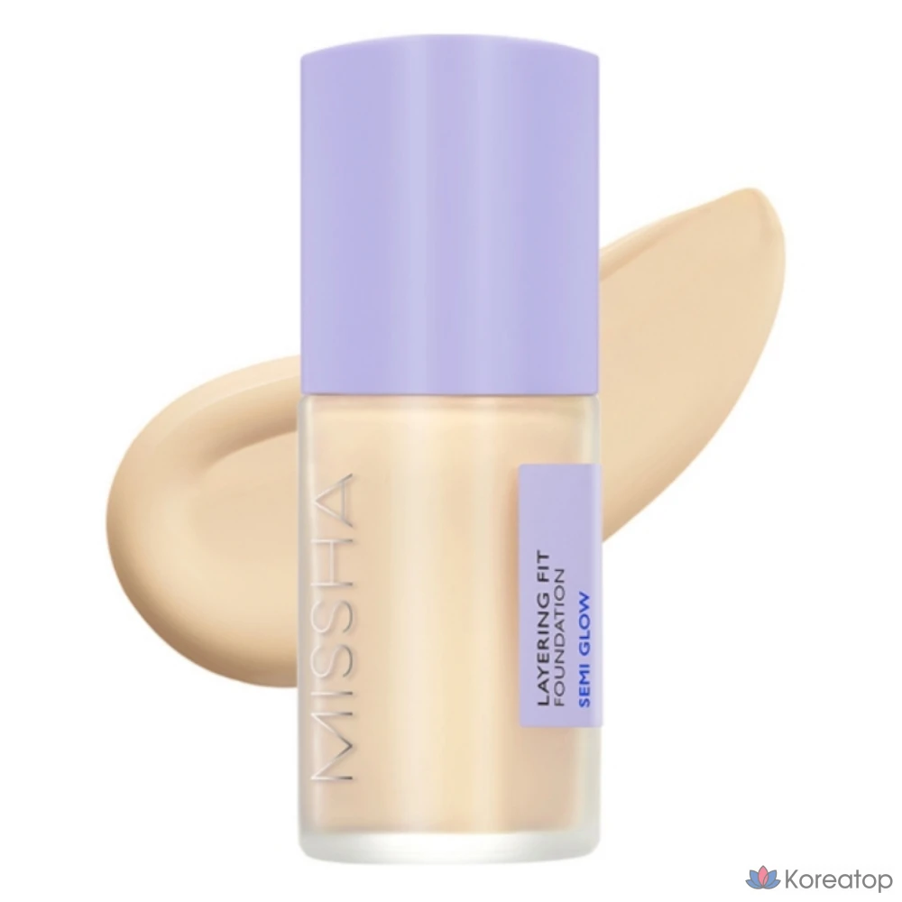 Тональный крем Missha Layering Fit Semi Glow Foundation, 35 мл, № 21 «Ваниль», 1 шт.