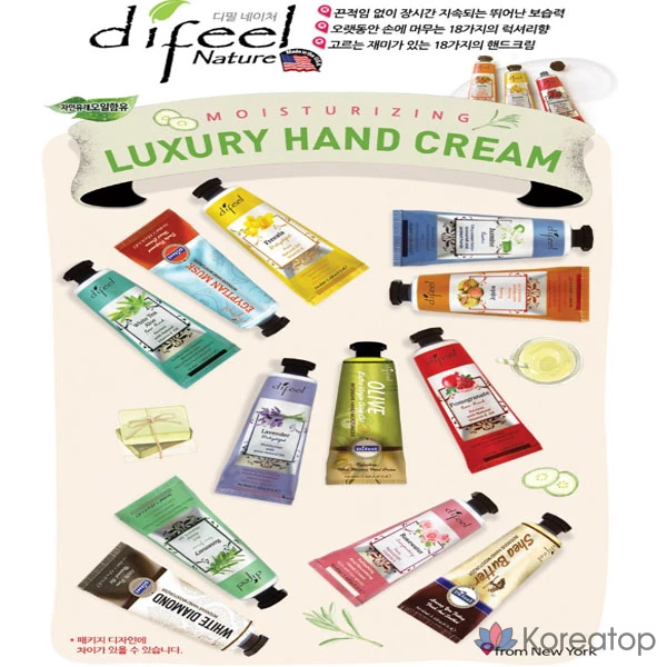 Крем для рук Difeel Nature Hand Cream, 42 мл, 1 шт.