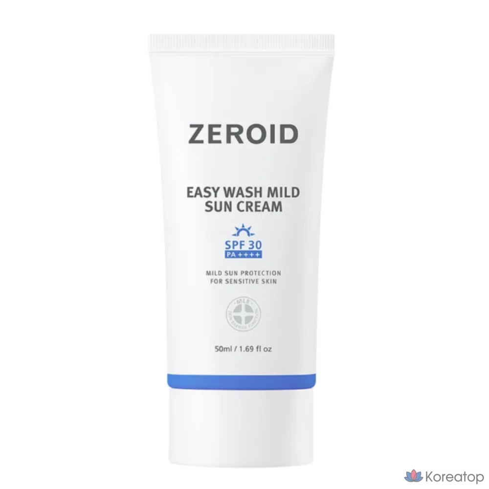 Солнцезащитный крем ZEROID Easy Wash Mild Suncream, 50 мл, 1 шт.