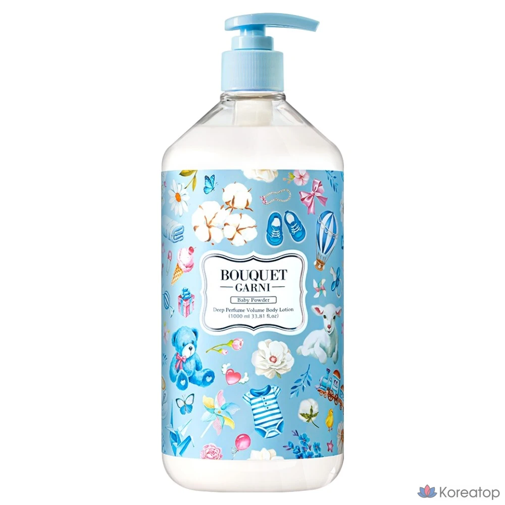 Лосьон для тела Bouquet Garni Deep Perfume Volume Body Lotion, аромат Baby Powder, 1 л, 1 шт.
