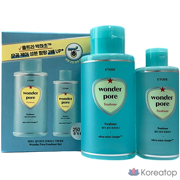 Набор из 2 освежителей для пор Etude Wonder Pore Freshener, 500 мл, 250 мл