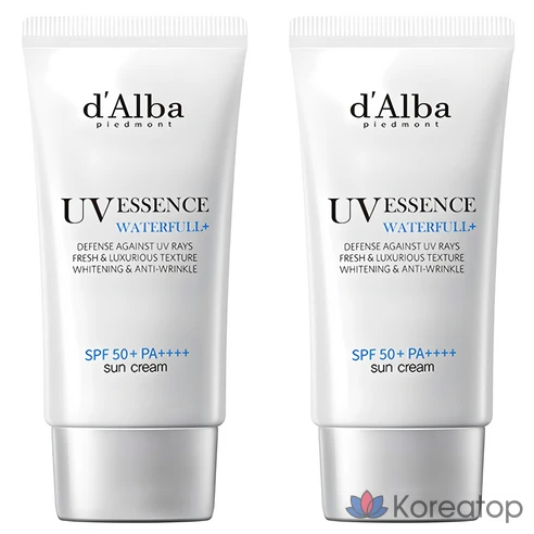 Ультралёгкий солнцезащитный крем для лица D&#039;alba Waterfull Essence Sun Cream SPF50+ PA++++, 50 мл