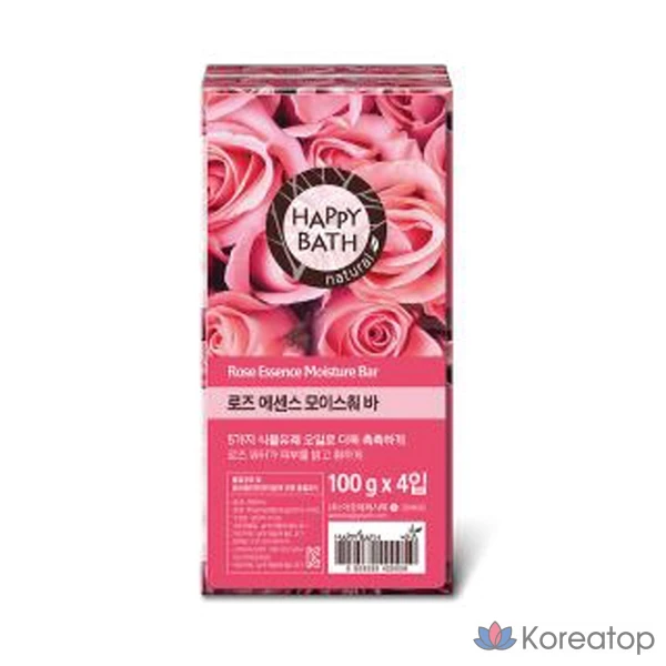Очищающее мыло Happy Bath Dubre Rose, 100 г х 4 шт