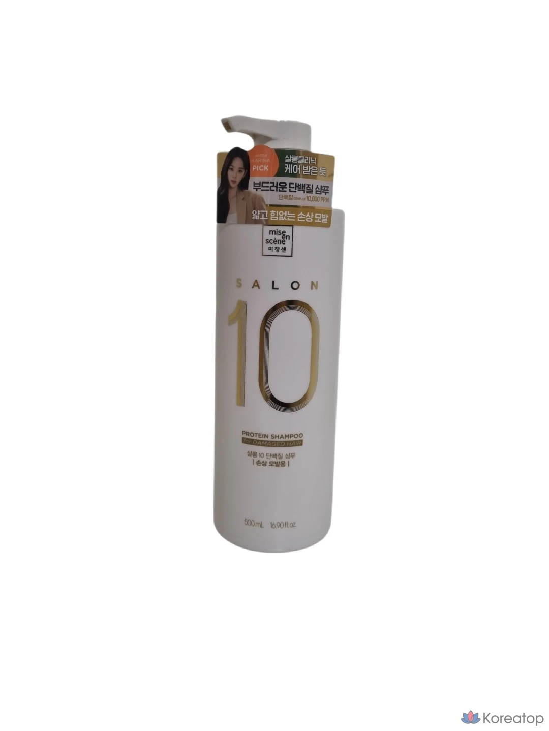 Шампунь для поврежденных волос Mise-en-scène Salon 10 Protein, 500 мл, 1 флакон.