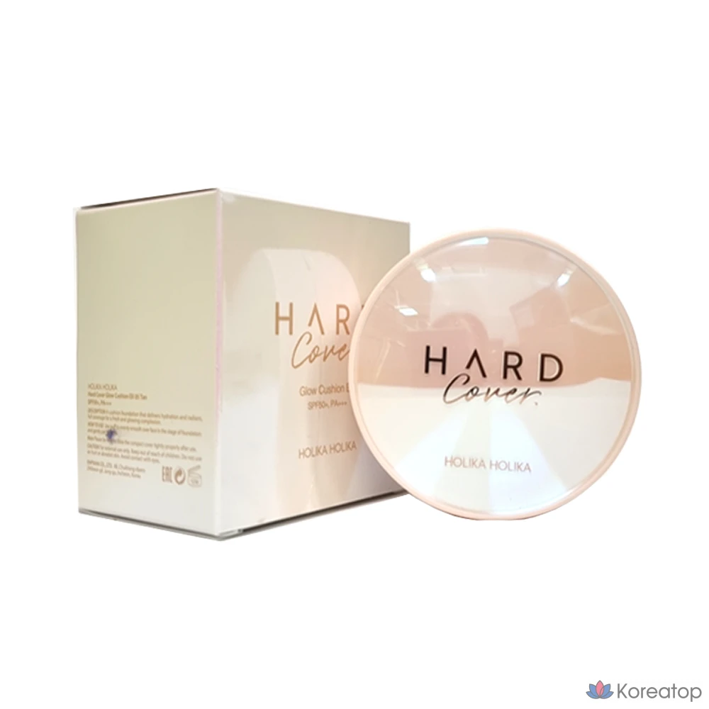 Кушон Holika Holika Hard Cover Glow Cushion EX, оттенок 05 Tan, 1 шт.