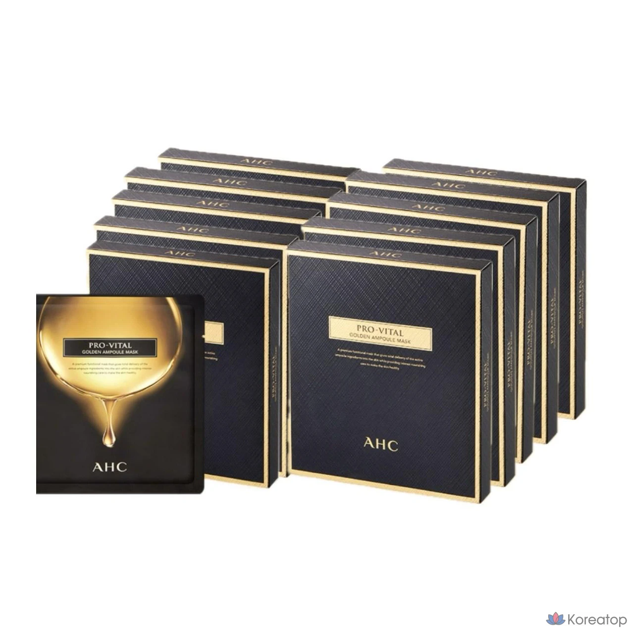 Маска-ампунь AHC Provital Golden Ampoule, 25 мл, 40 листов, 1 упаковка.