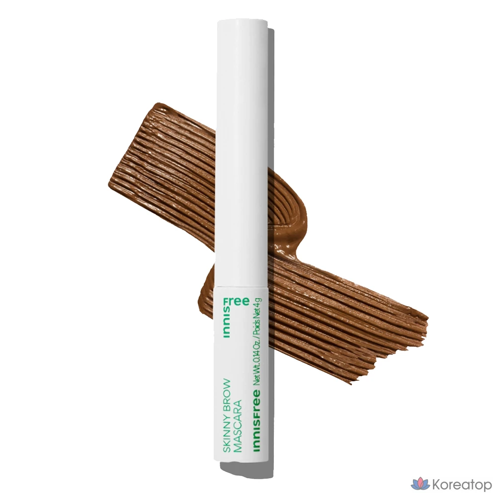 Тинт для бровей Innisfree Skinny Browcara, оттенок 4 Light Ash Brown, 4 г, 1 шт.