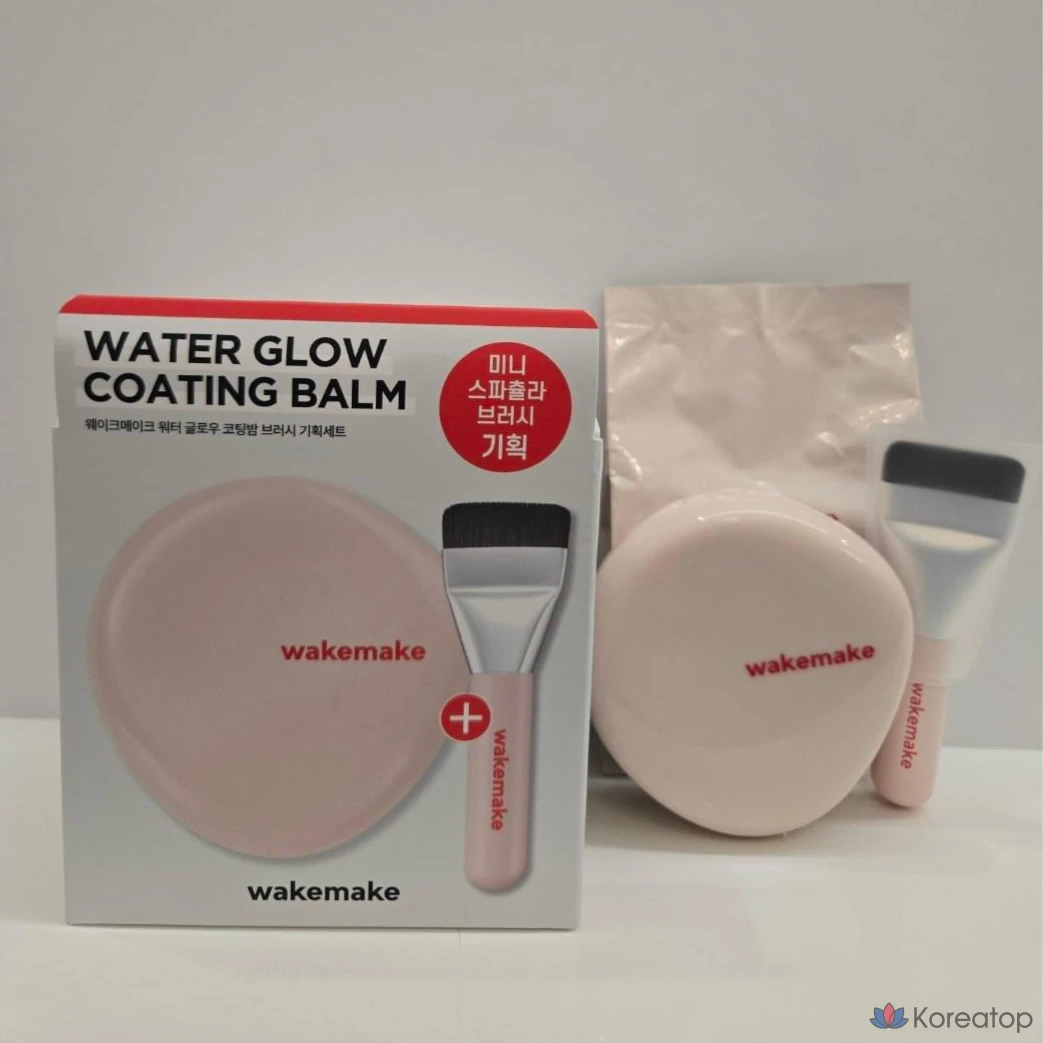 Кушон WAKEMAKE Water Glow Coating Balm, оттенок 01 Rosy Porcelain, 12.5 г, 1 шт.