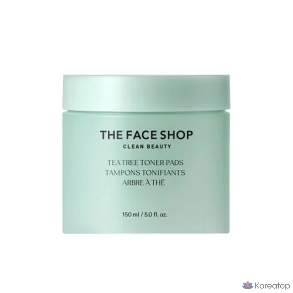 Тонер-пэды The Face Shop Tea Tree Toner Pad, 70 шт.