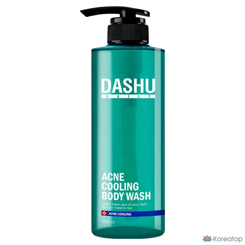 Охлаждающий гель для душа DASHU Daily Acne, 500 мл, 1 шт.