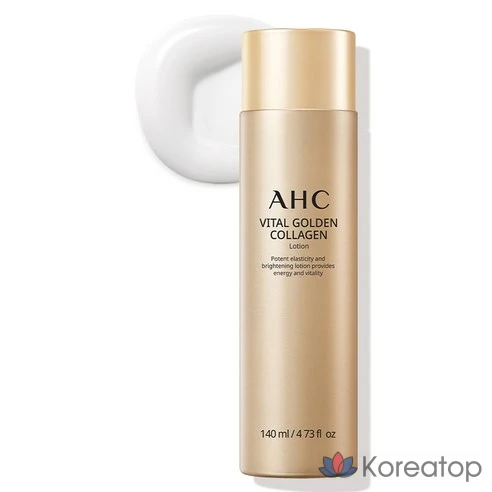 Тоник для ухода за кожей  AHC Vital Golden Collagen Lotion, 140 мл