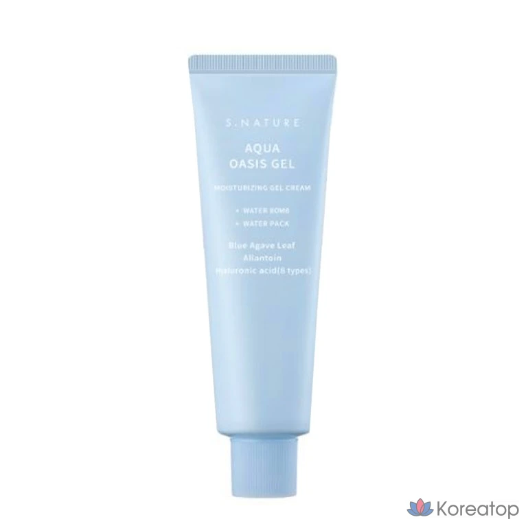 Увлажняющий гель-крем S.NATURE Aqua Oasis, 80 мл, охлаждающий летний крем, 1 шт., 90 мл