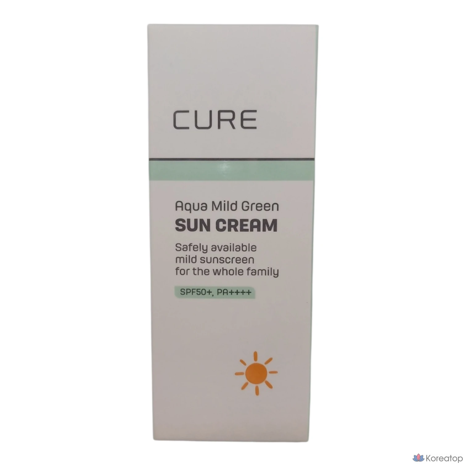 Солнцезащитный крем KIM JEONG MOON Aloe Cure Aqua Mild Green Sun Cream SPF50+ PA++++, 40 мл, 1 шт.