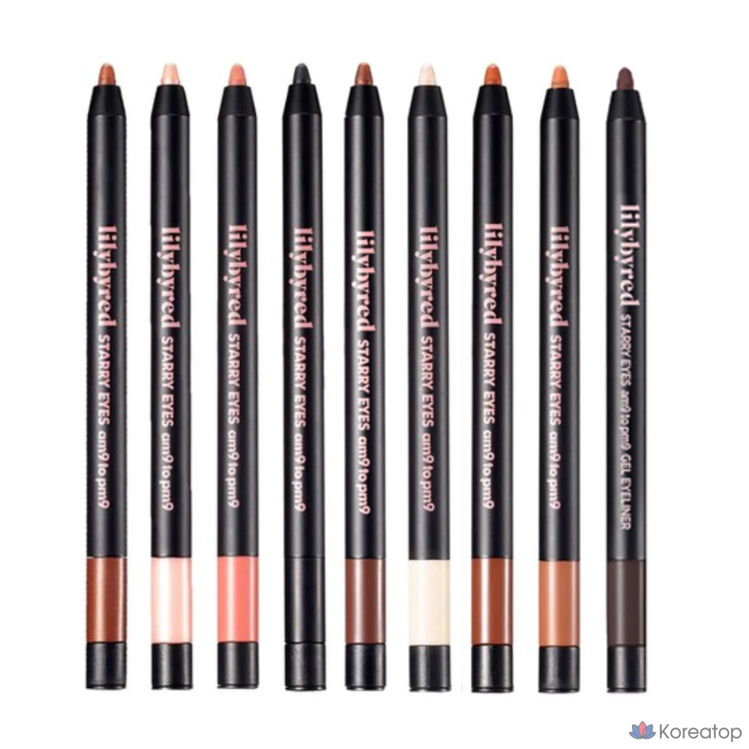 Подводка для глаз Lilybyred Stari Eyes 9 to 9 Gel Eyeliner, оттенок 10 Shine Gold, 0.5 г, 1 шт.