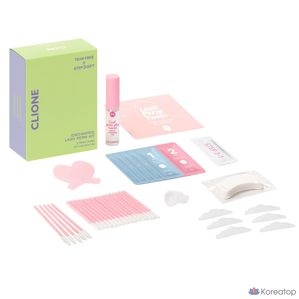 Набор для самостоятельной завивки ресниц Cosnori Vegan Self-Eyelash Perm, 5 сеансов, 1 шт.