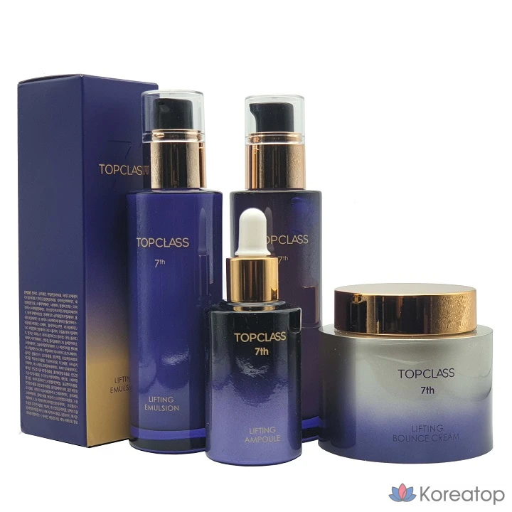 Набор для ухода Charmzone Top Class 7th Generation Lifting 4-piece Set (Toner + Emulsion + Bounce Cream + Ampoule), 1 шт.