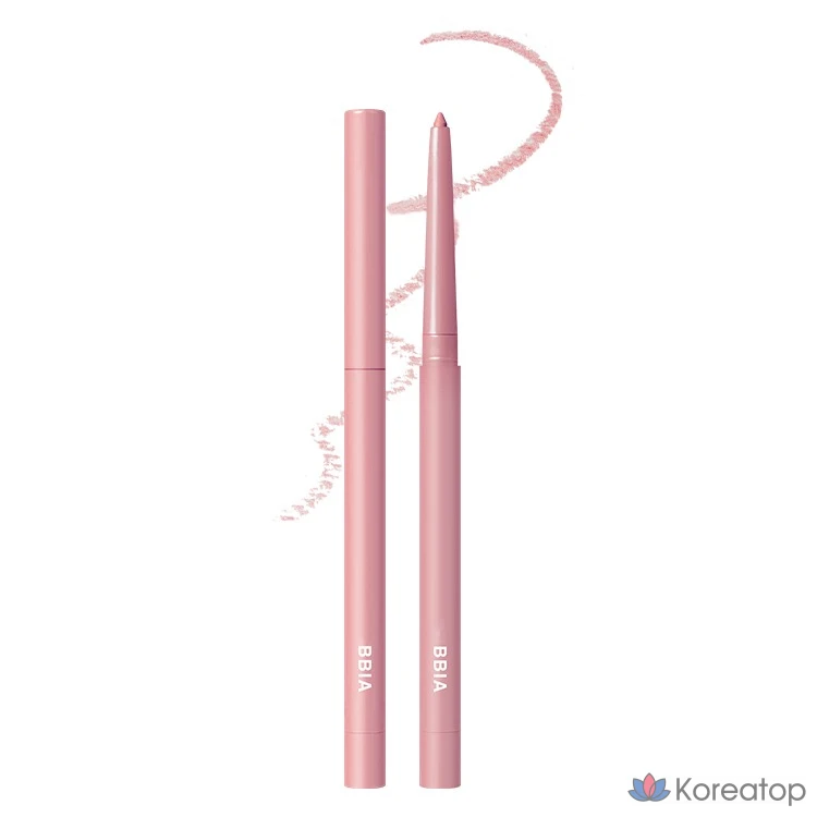 Подводка для глаз BBIA Last Auto Gel Eyeliner, оттенок 24 Rosy Pastel, 0.3 г, 1 шт.