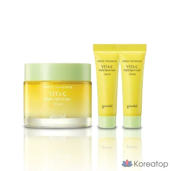 Крем Goodal Green Tangerine Vita C Dark Spot Care Cream, 75 мл + 10 мл x 2 шт., 1 шт.