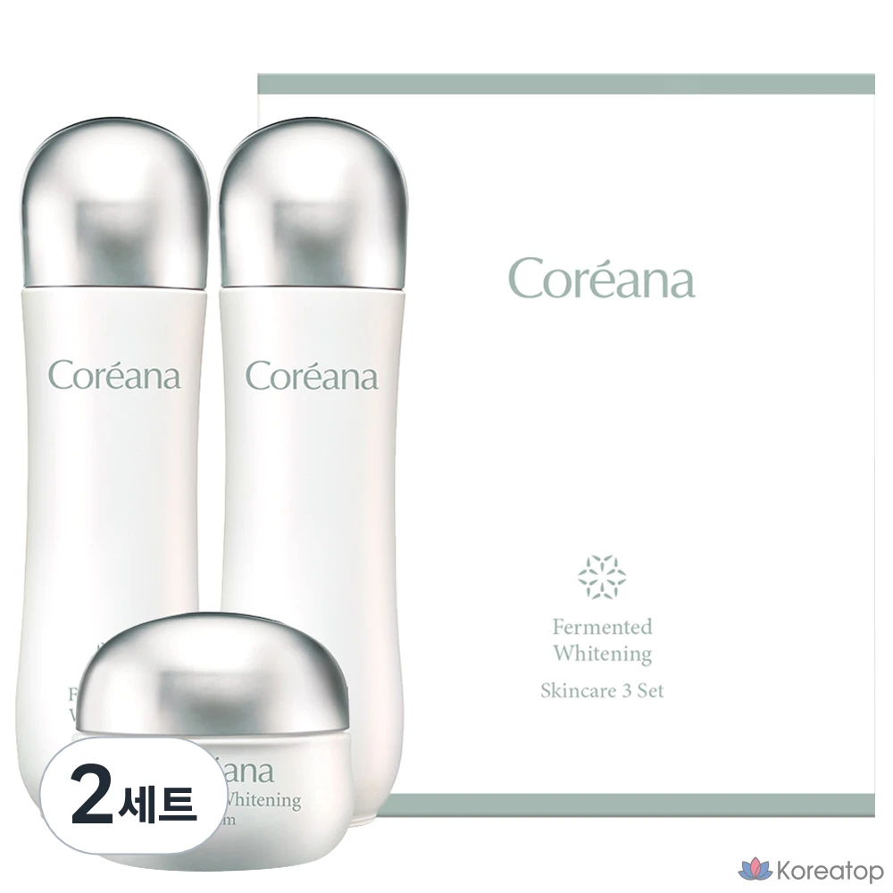 Набор для ухода Coreana Fermented Whitening 3-piece Set, 2 шт.