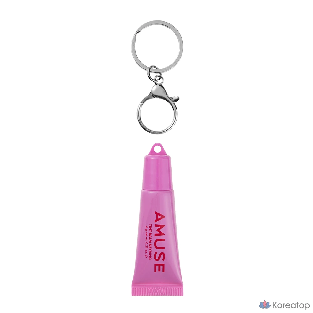 Бальзам для губ AMUSE Tint Keyring Lip Balm, 02 Happy Girl, 6 г, 1 шт.