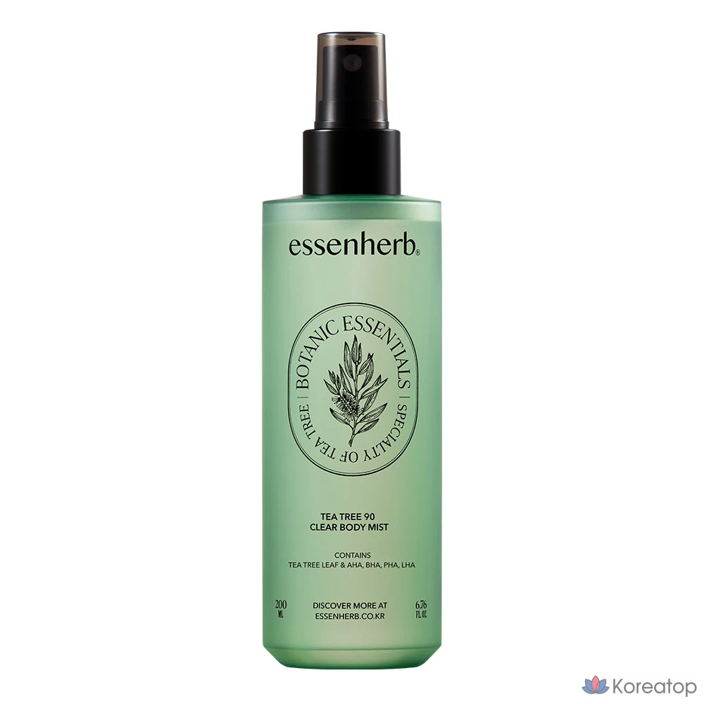 Спрей для тела EssenHerb Tea Tree 90 Clear Body Mist, 200 мл, 1 шт.