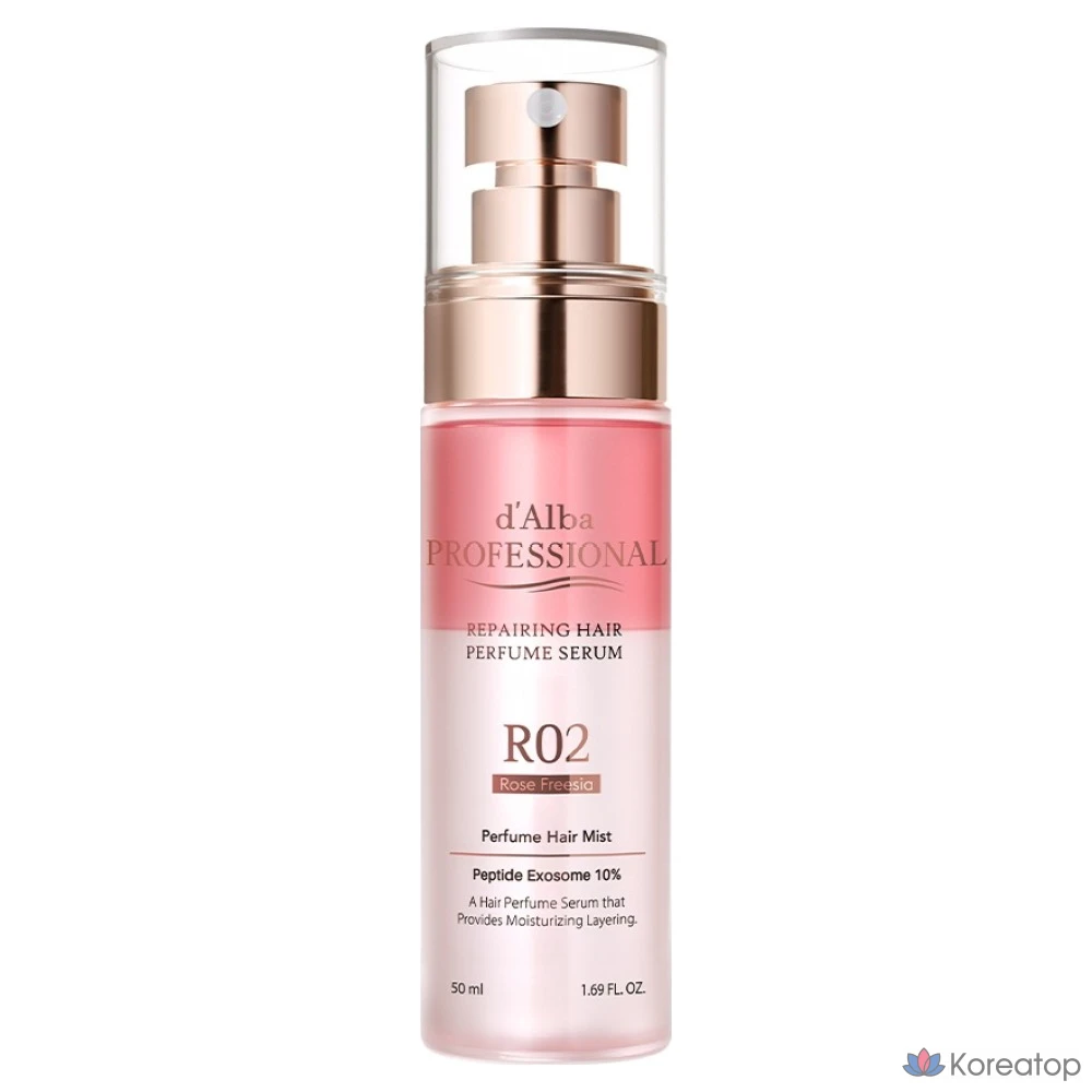 Сыворотка для волос d'Alba Professional Repairing Hair Perfume Serum, оттенок Rose Freesia, 50 мл, 1 шт.