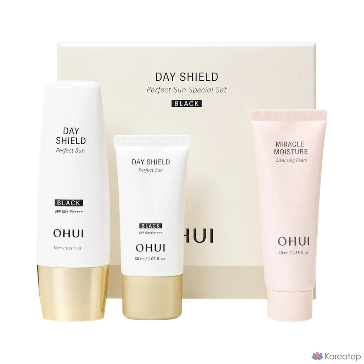 Солнцезащитный крем Ohui Day Shield Perfect Sun Black, 80 мл, 1 шт.