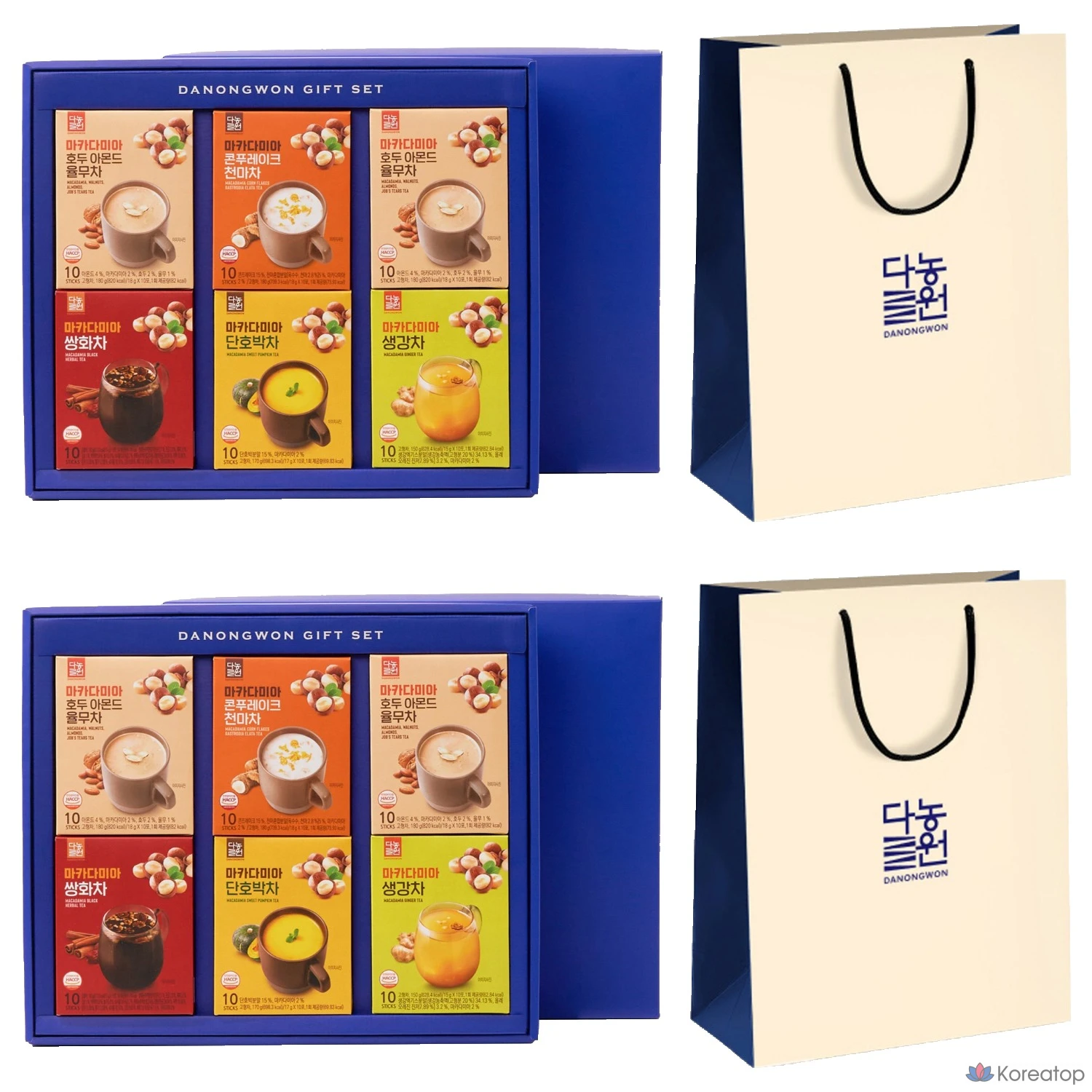 Набор для ухода Danongwon Powder Tea No.1 + Shopping Bag Set, 2 шт.
