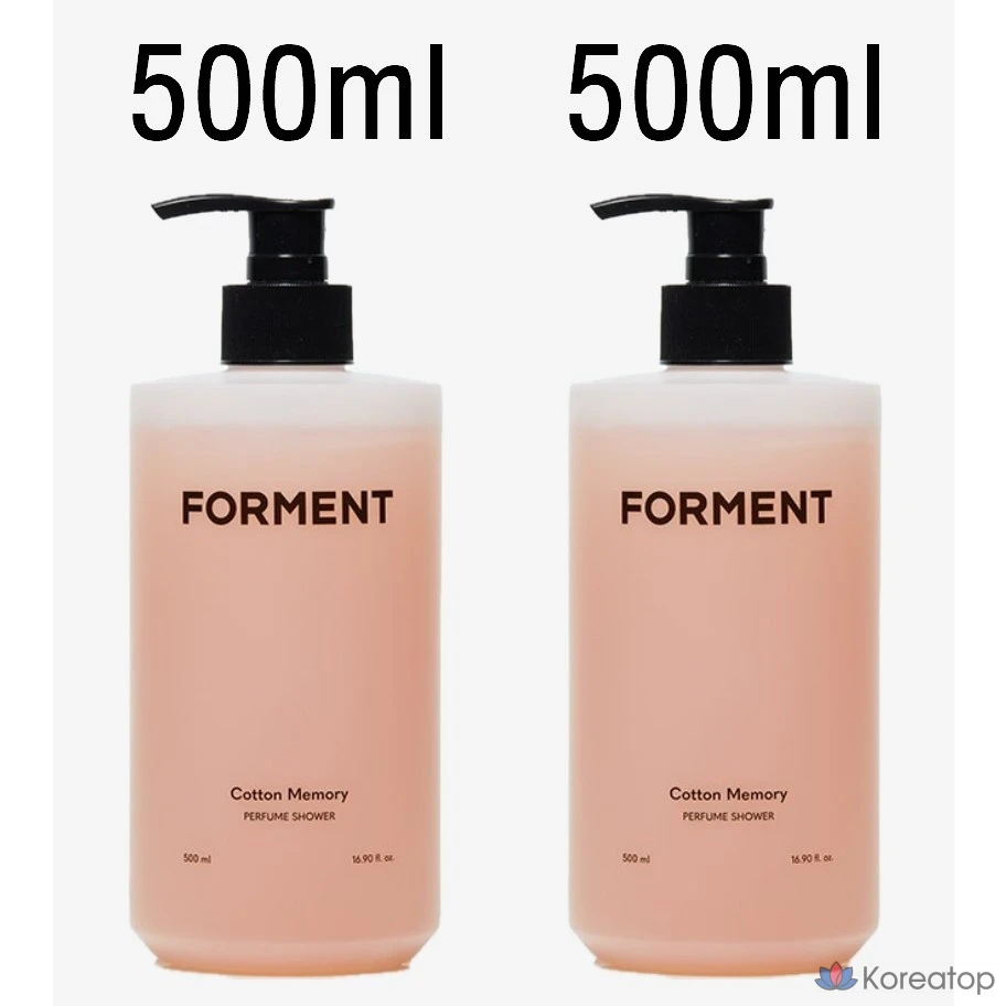 Парфюмерная композиция для душа Forment All-in-One с ароматом хлопка и эффектом памяти, 500 мл, 1 л, 1 шт.