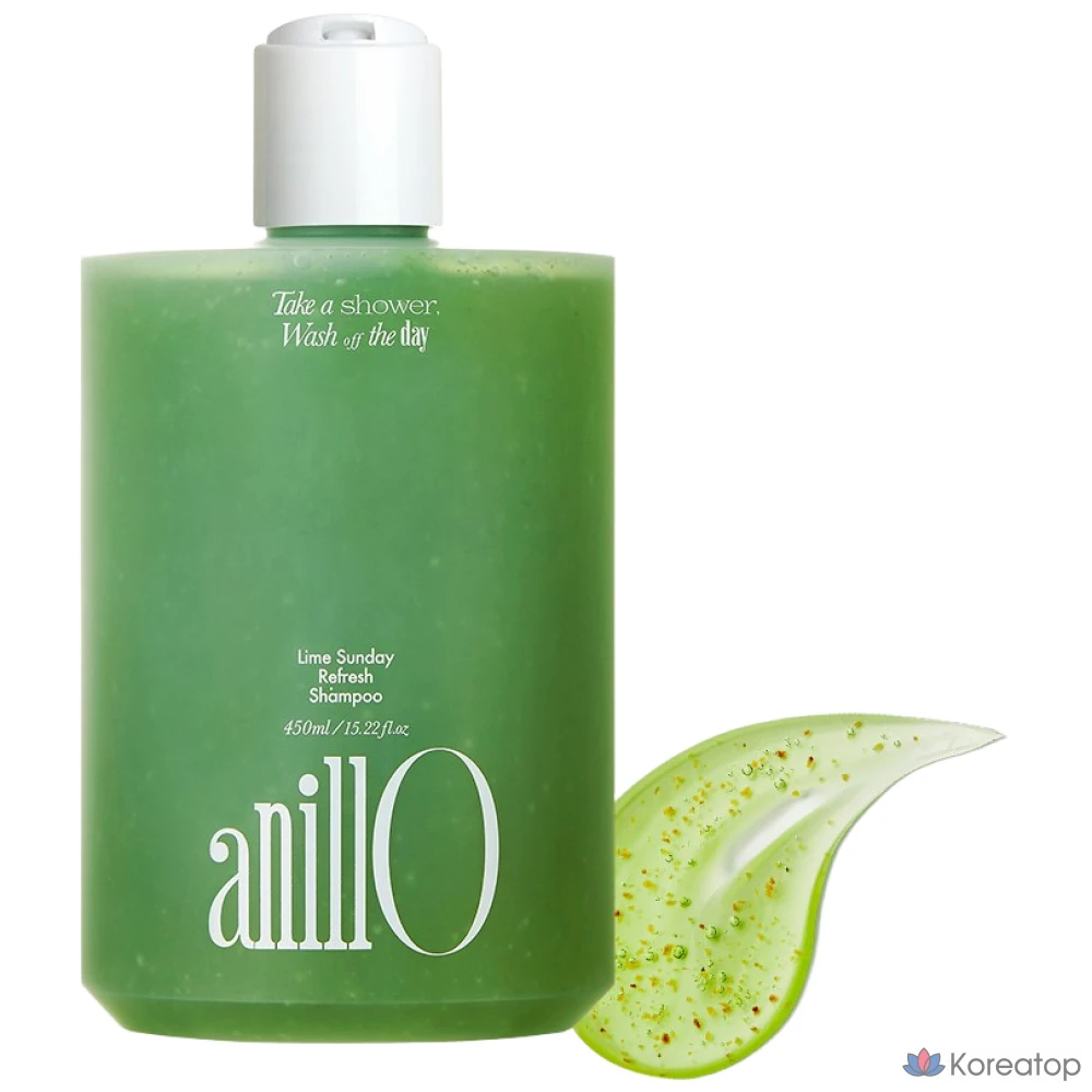 Шампунь Anillo Lime Sunday Refresh с отшелушивающим эффектом для кожи головы, 450 мл, 1 шт.