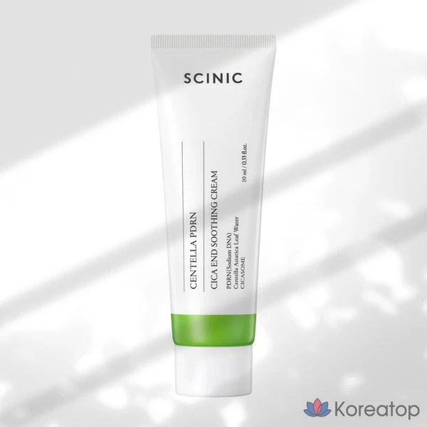 Успокаивающий крем Scinic Cica PDRN End Soothing Cream, 10 мл, 1 шт.