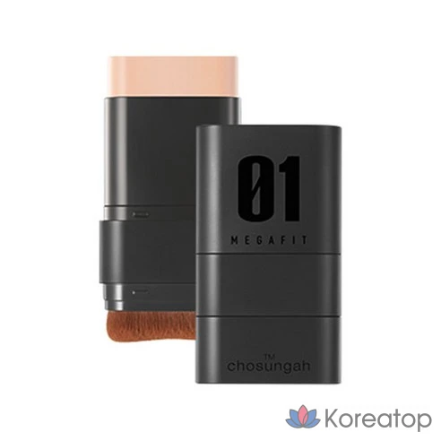 Тональный крем-стик CHOSUNGAH Mega Fit Stick Foundation SPF50+ PA++++ 16 г, оттенок 01 Натуральная слоновая кость