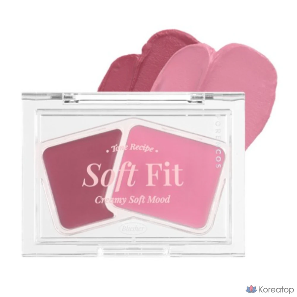 Кремовые румяна Forencos Soft Fitting Cream Blusher 3 г, 1 шт., 03 Berry Shu (холодный розовый)