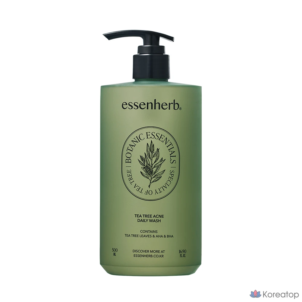 Гель для умывания EssenHerb Tea Tree Acne Daily Wash 500 мл V1, 1 шт.