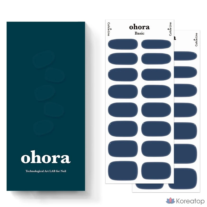 Гель-лак для ногтей Ohora Gel Strip Nail Tip, оттенок N Cream Indigo, 1 шт.