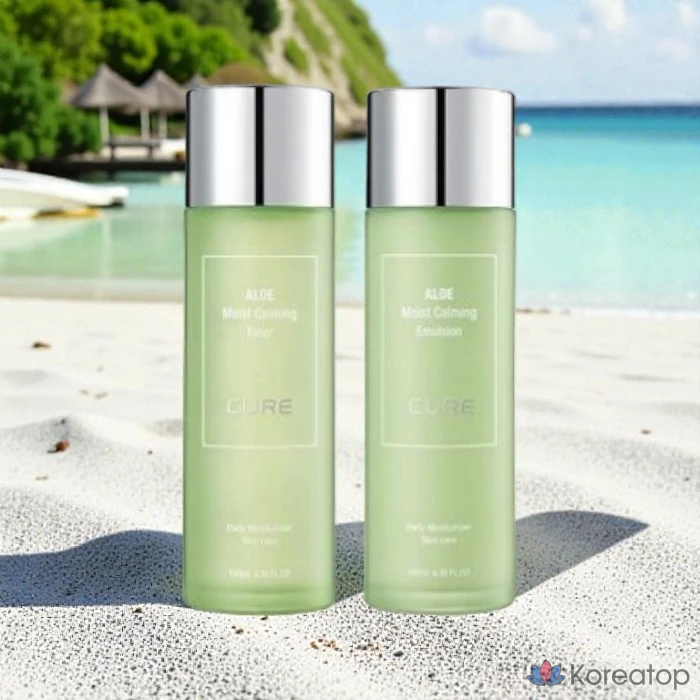 Тонер KIM JEONG MOON Aloe Cure Calming Toner + Эмульсия KIM JEONG MOON Aloe Cure Calming Emulsion, 150 мл, 1 шт.