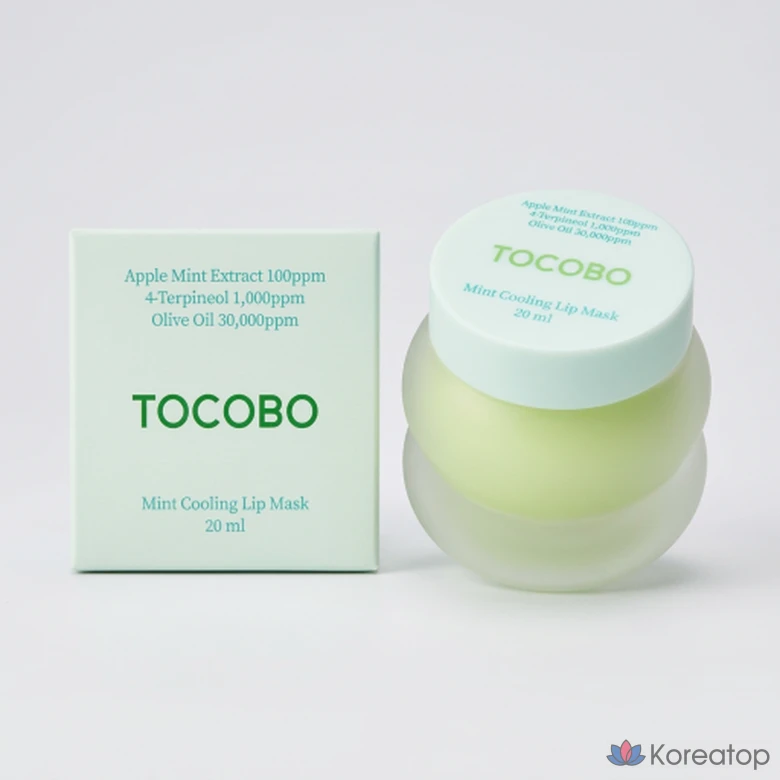 Ночная маска для губ Tocobo Overnight Lip Mask, 20 мл, 1 шт., Ночная маска для губ Tocobo Mint Cooling Lip Mask, 20 мл, 1 шт.