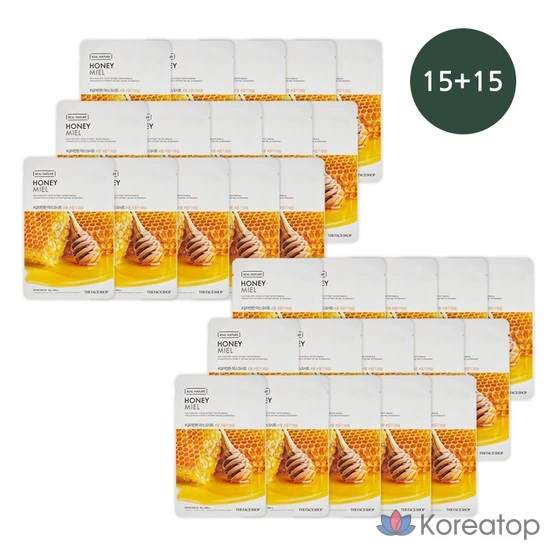 Тканевая маска для лица The Face Shop 1 Day 1 Pack Honey Mask Sheet, 30 шт.